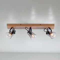 Faretto da soffitto Langström verde, a 3 luci