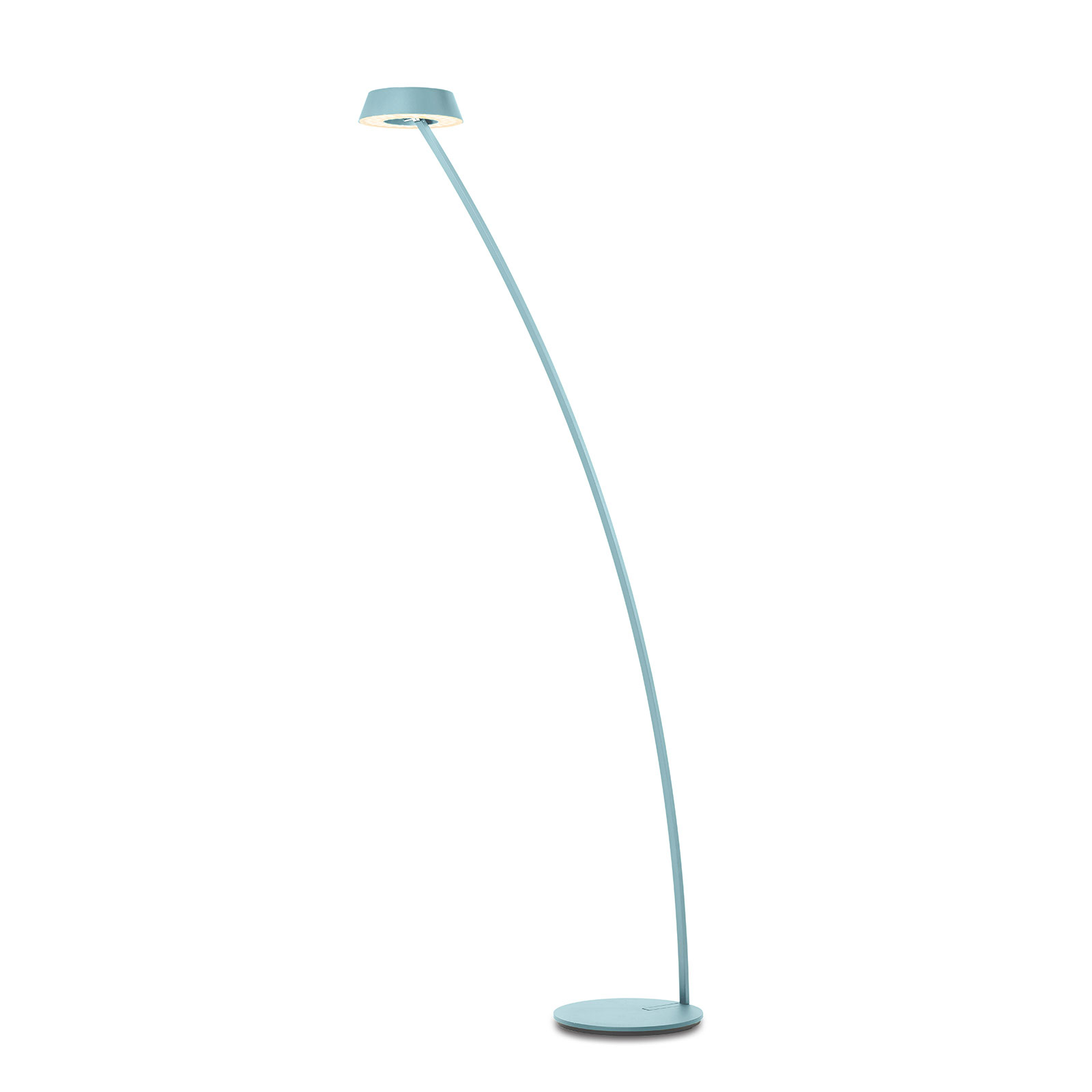 OLIGO Glance LED floor lamp, curved, gesture technology