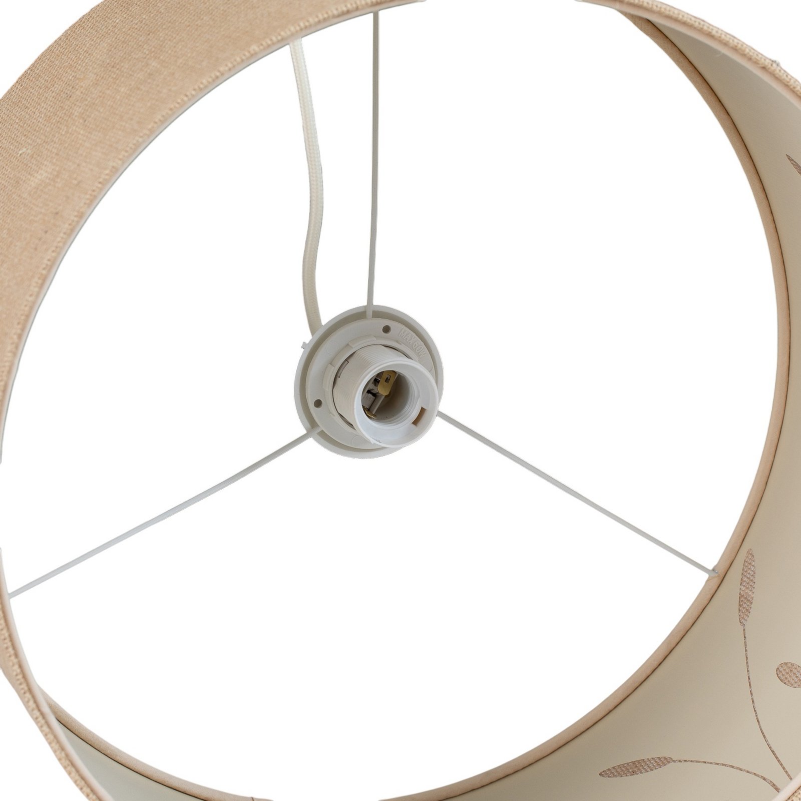 Boho Auris pendant light, beige, Ø 40 cm, textile