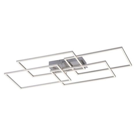 Lampa sufitowa LED Iven, stal, 4-pkt., kwadrat