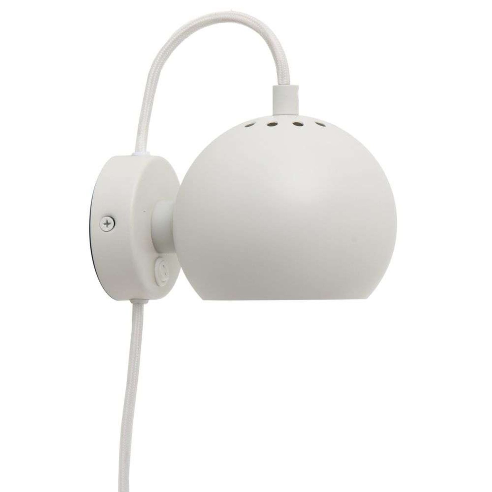 Ball Aplique de Pared Blanco Mate - Frandsen