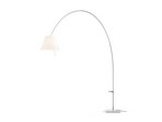 Lady Costanza Lampadaire avec Variateur Blanc/Aluminium - Luceplan