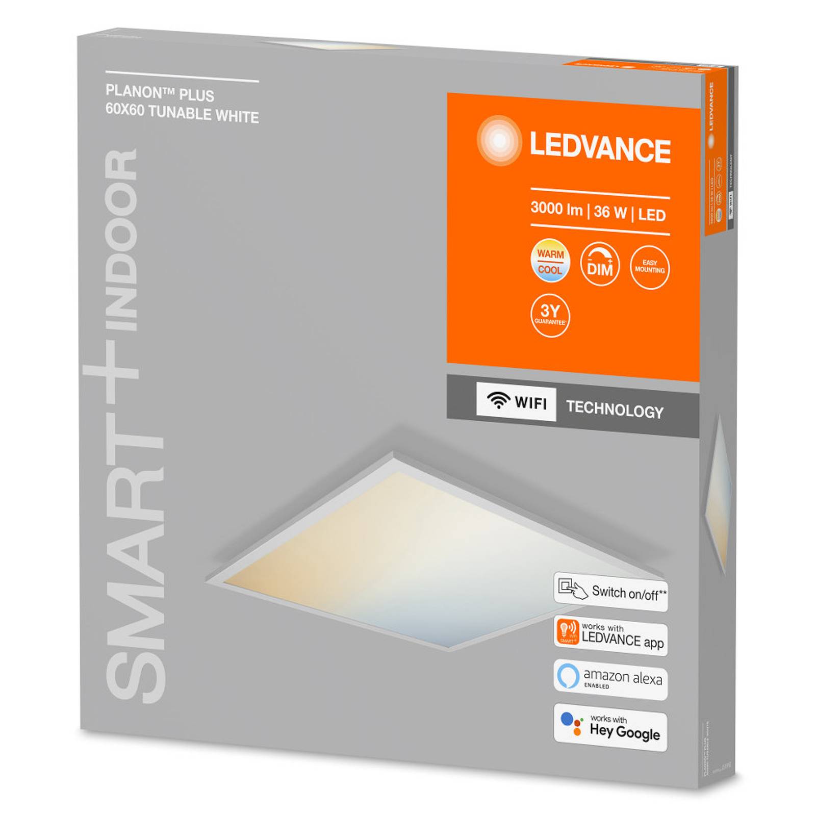Image of LEDVANCE SMART+ WiFi Planon Plus, CCT, 60 x 60 cm