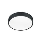 Candeeiro de teto LED Waco, CCT, Ø 31 cm, preto mate