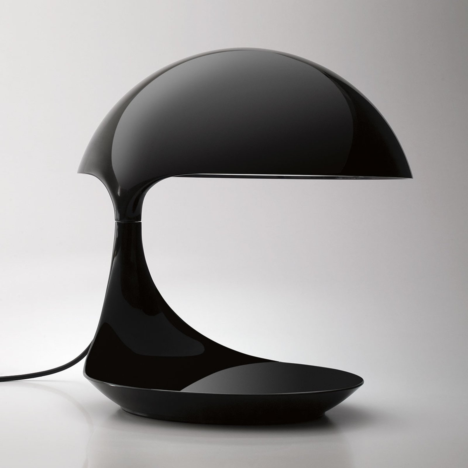 Martinelli Luce Cobra - retro stolna lampa crna