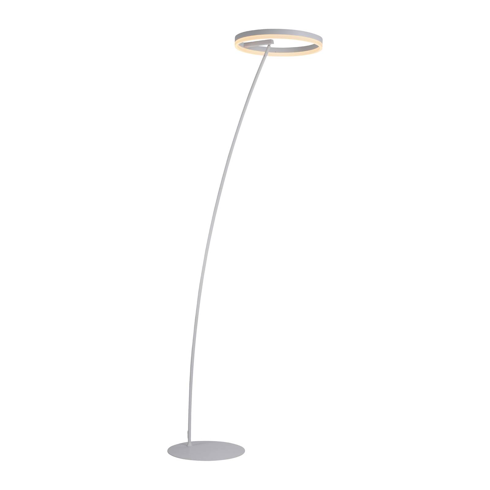 Levně LED stojací lampa Titus, stmívatelná, bílá