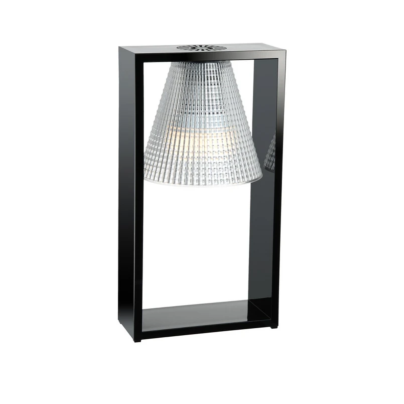 Kartell - Light-Air Tischleuchte Kristall/Schwarz