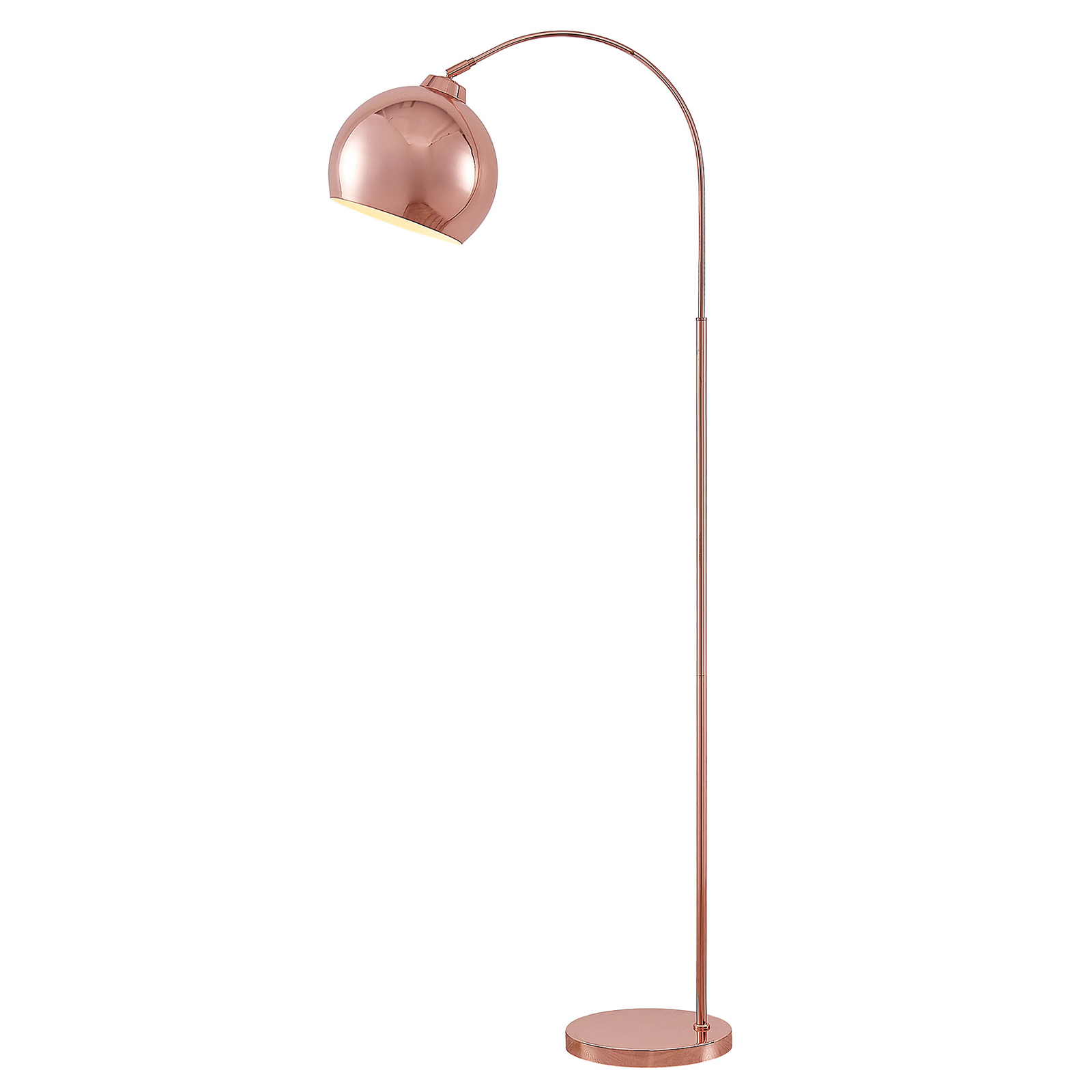 copper curva floor lamp