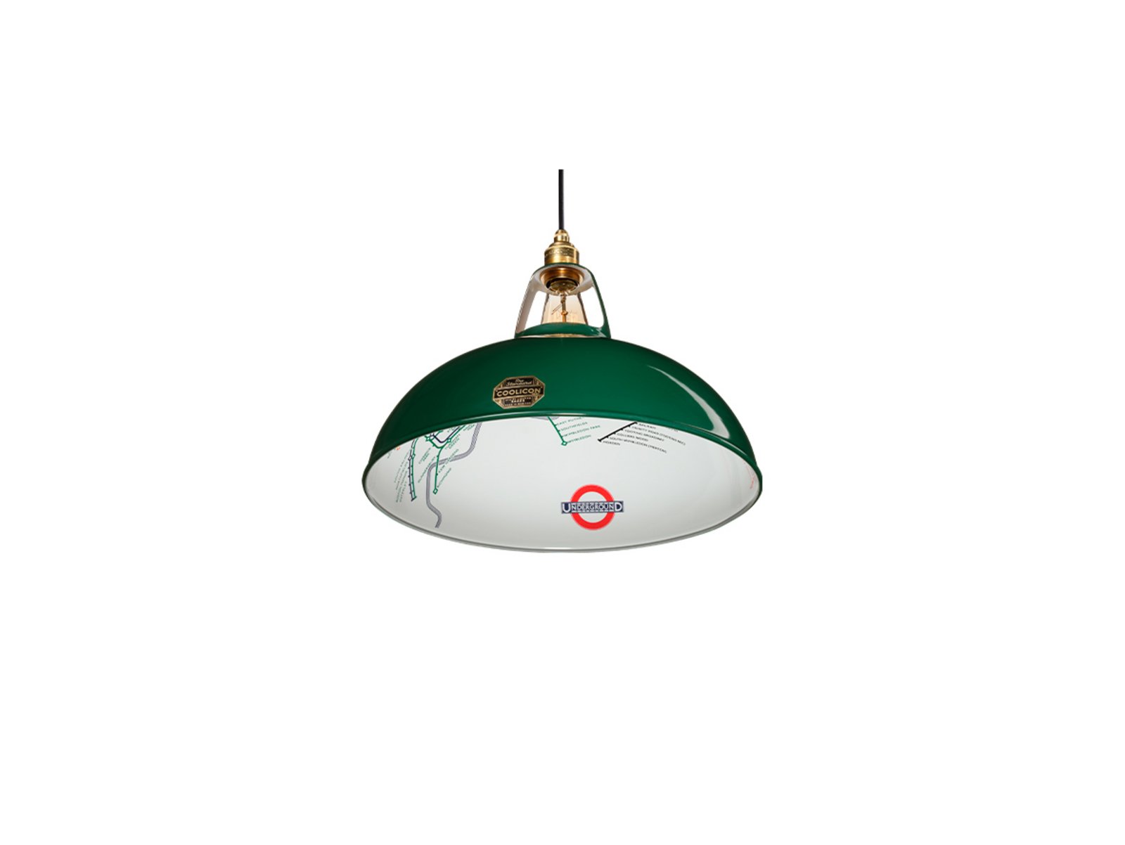 Large 1933 Design Závěsná Lampa District Line Green - Coolicon