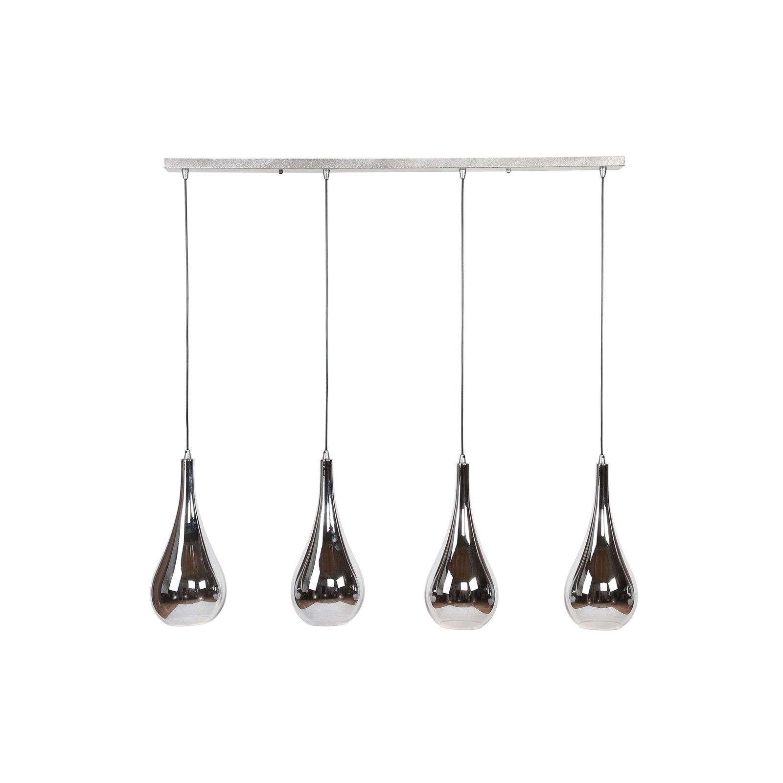 Hanglamp van-Bergström glasdruppels 4-lamps