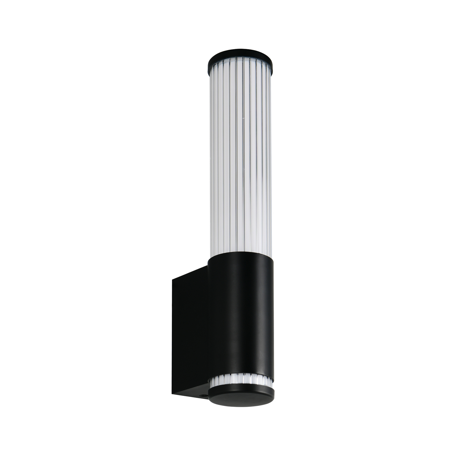 LED-seinavalgusti Stefano, mattmust, kõrgus 29 cm, metall, IP44 LED-seinavalgusti Stefano, mattmust, kõrgus 29 cm, metall, IP44