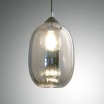 Infinity pendant light made of glass, 1-bulb, Ø 20cm