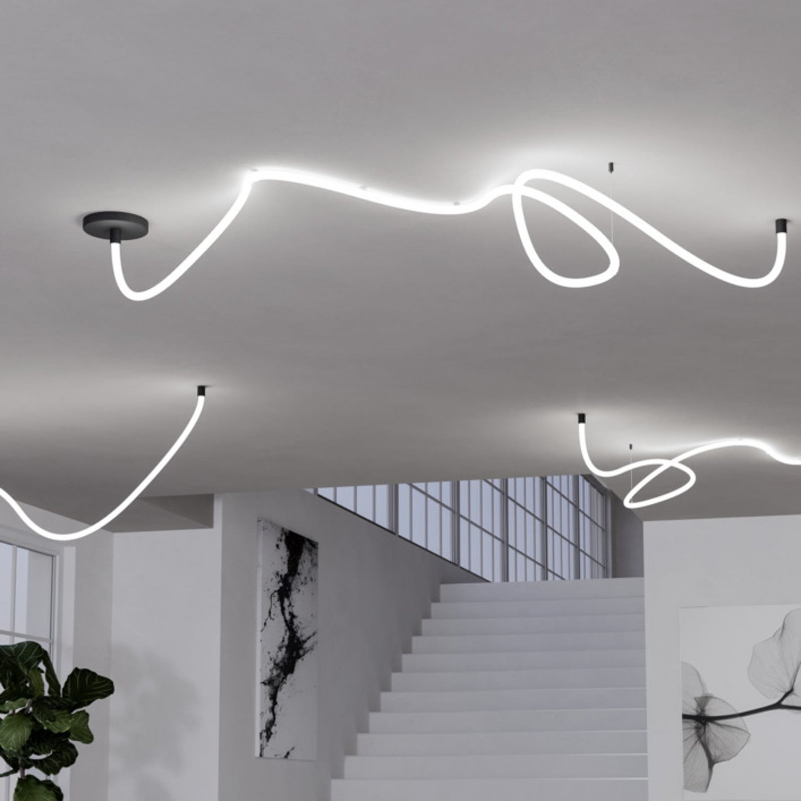 Tube lumineux LED EGLO GLOW, longueur 300 cm, RVB / 3 000 K Tube lumineux LED EGLO GLOW, longueur 300 cm, RVB / 3 000 K