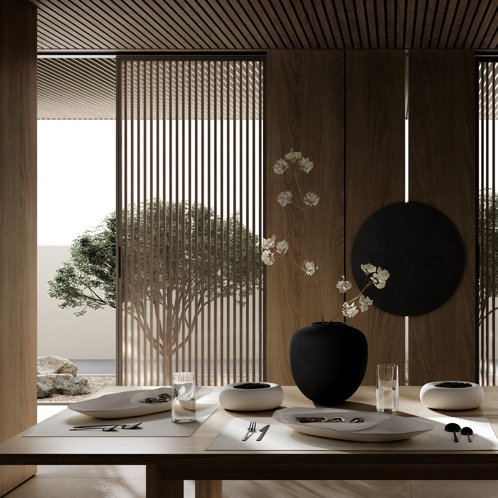 Naczynie do serwowania Native Długość 50 cm Kamień, biały - 101 Copenhagen