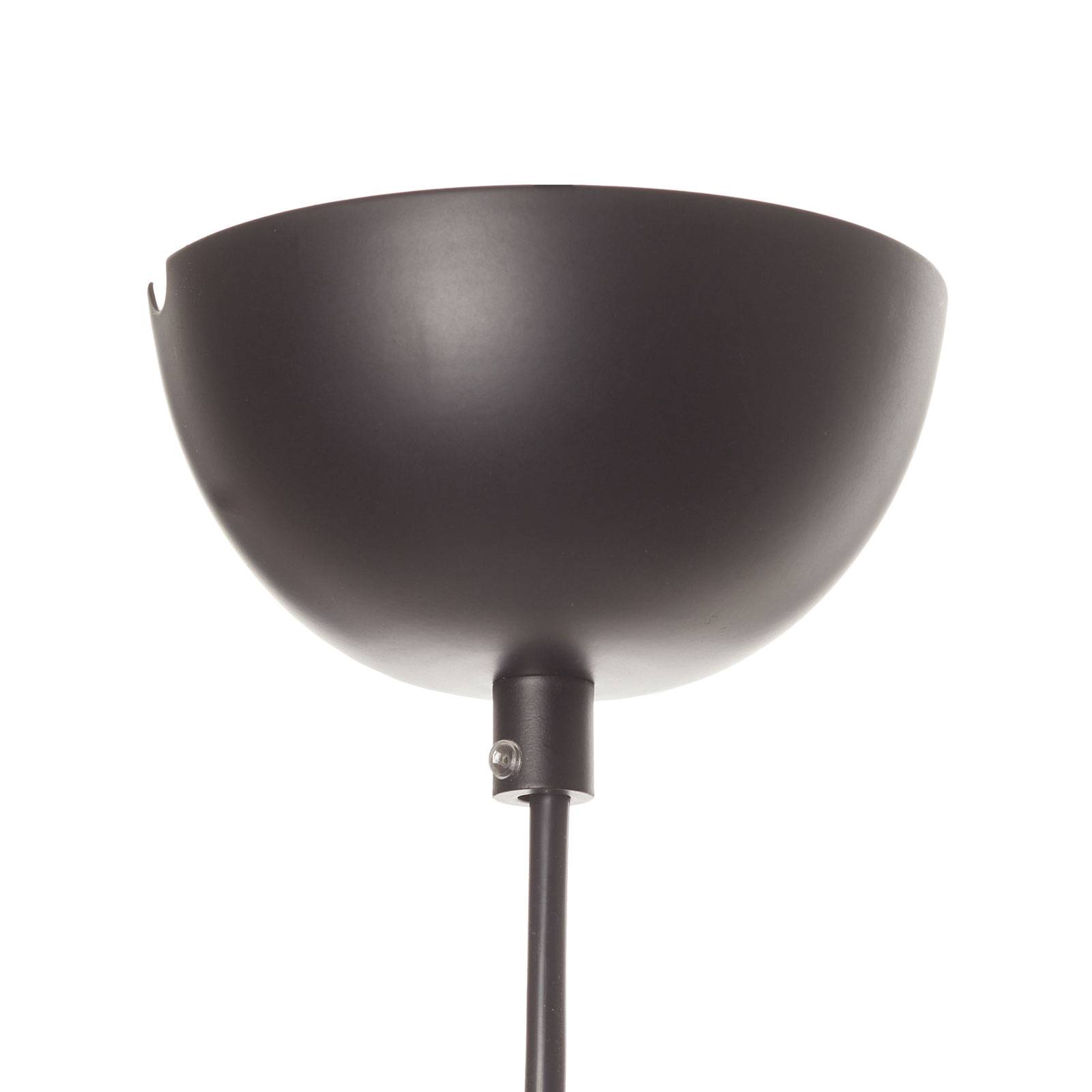 Ciemnoszara lampa wisząca Dokka, stal
