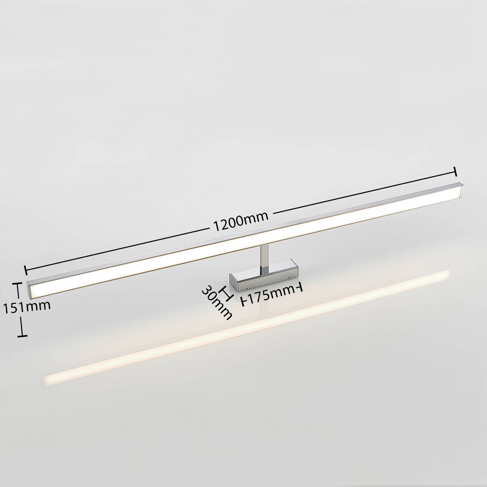 Lindby Jukka oświetlenie lustra LED łazienka 120cm