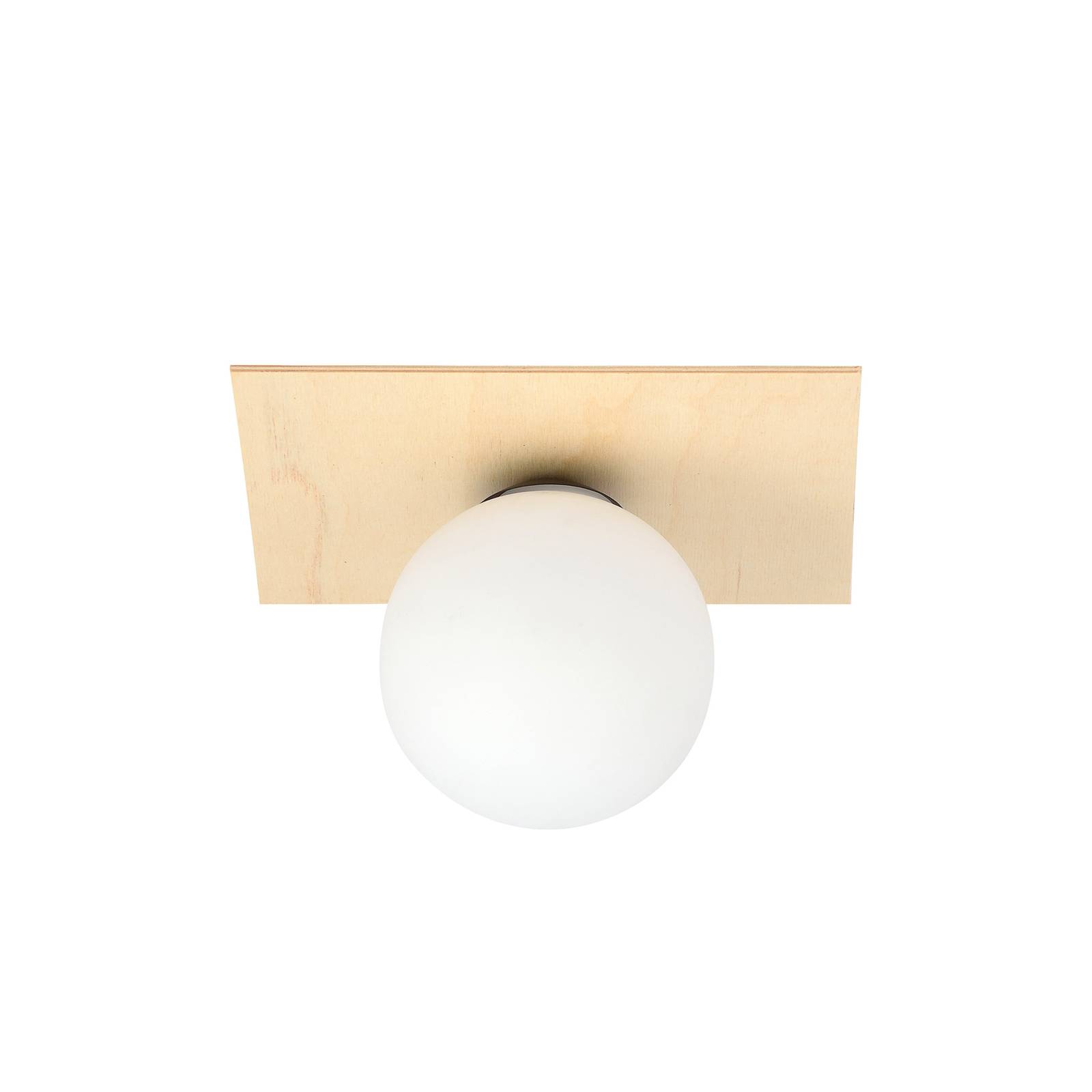Kenzo loftlampe, kantet, brun/hvid, 1 lyskilder