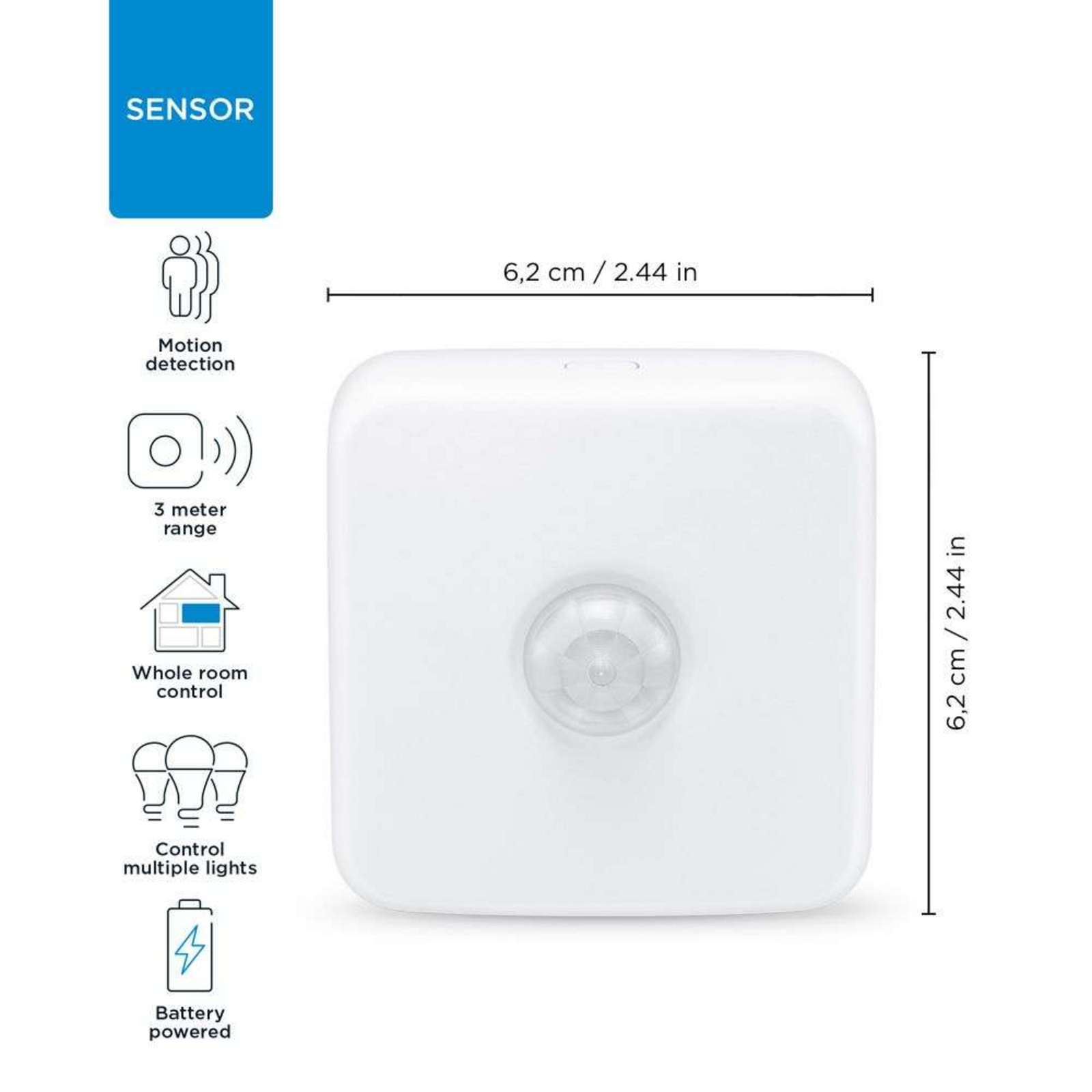 WiZ Wireless Sensor w/Batteries - WiZ