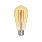 E27 7 W rustic LED bulb in gold