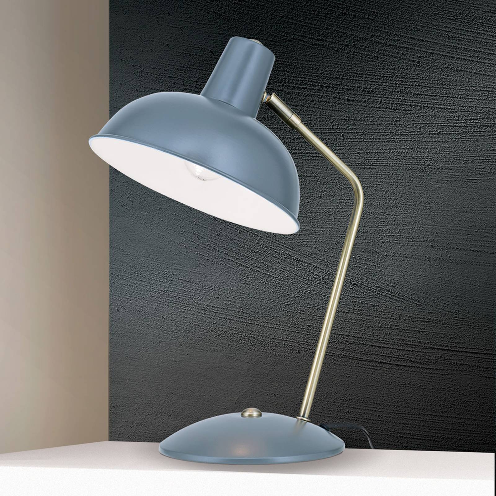 Orion I vintagelook – Fedra bordlampe grå