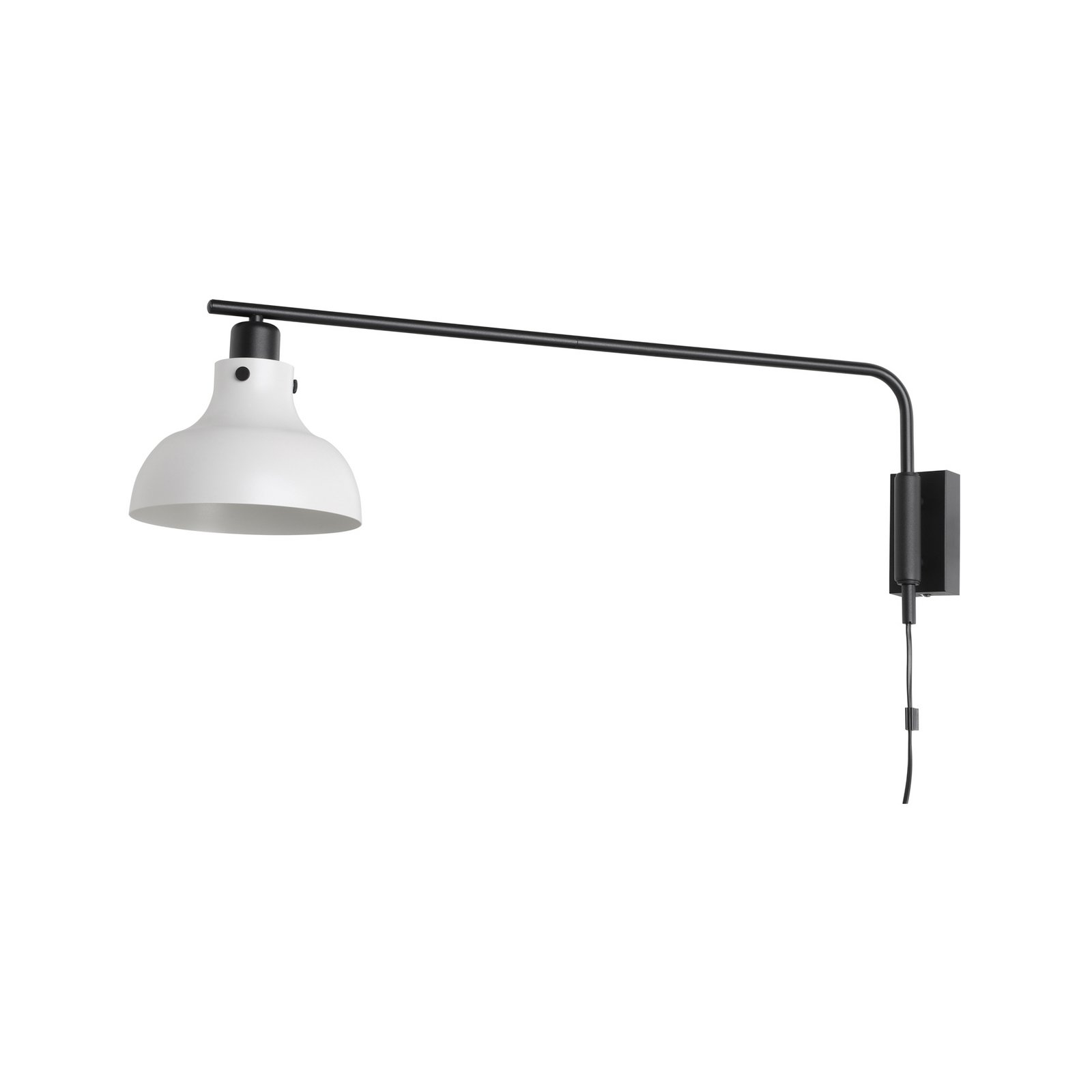 Matlock seinavalgusti, 80 cm projektsioon, hall/must