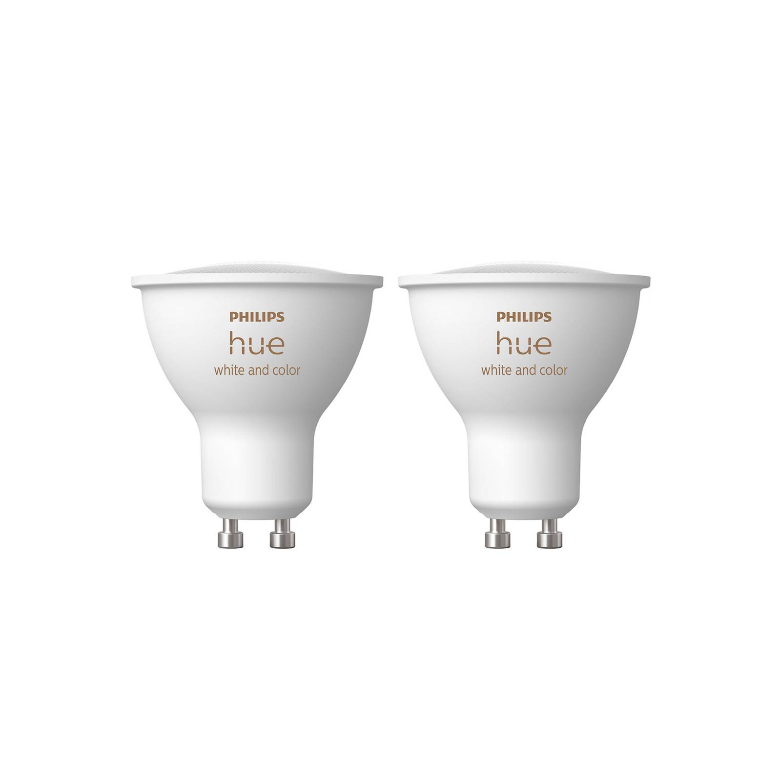 Philips Hue GU10 LED Philips Hue White & Color Ambiance LED GU10 4,2 W, 2er-Pack - dimmbar - Kunststoff