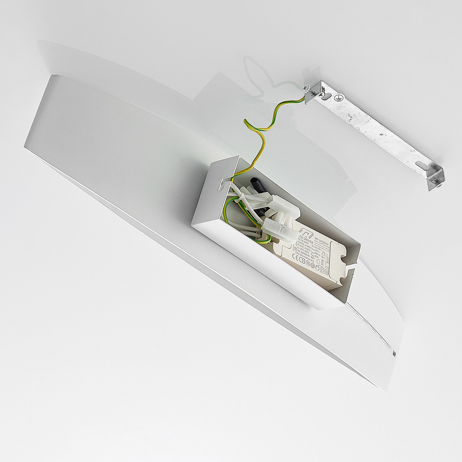 Arcchio Jelle LED-vägglampa, 43,5 cm, vit