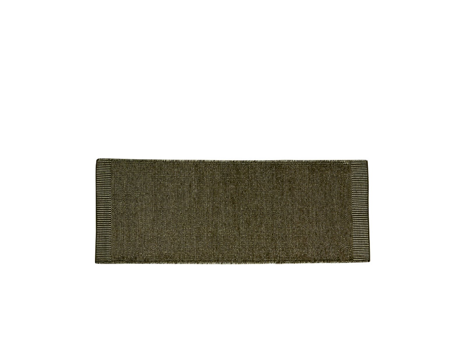 Rombo Rug Runner White/Moss Green 200x75 - Woud