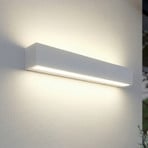 Εξωτερικός φωτιστικός τοίχου LED Lucande Lengo, 50 cm, λευκός, φωτισμός προς τα