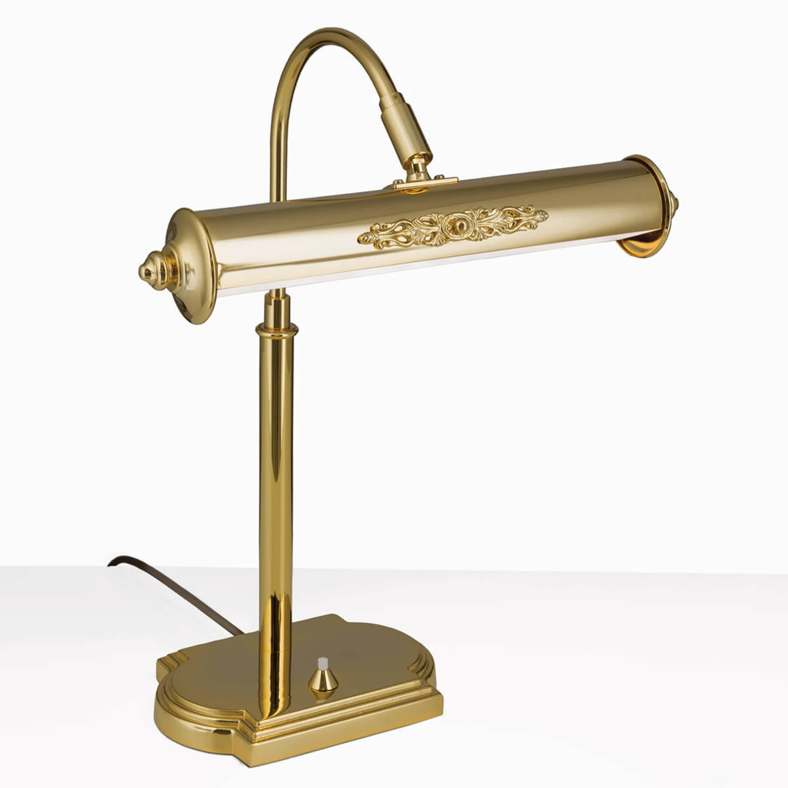Lampe à poser Picture au design rétro, dorée