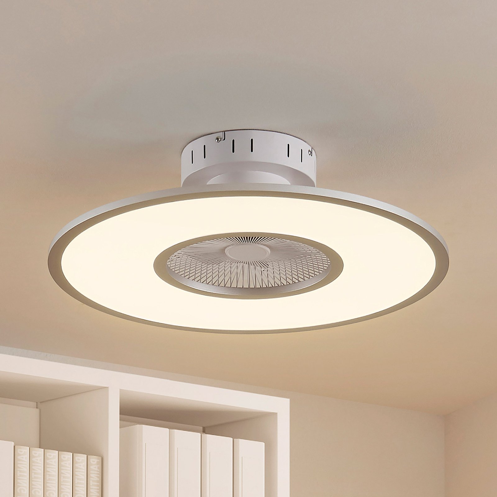 Starluna LED-loftventilator Romea, rund, DC, støjsvag, 60 cm