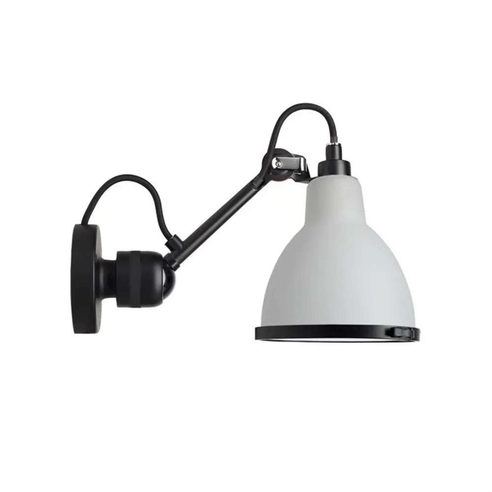 304 Bathroom Wall Lamp White/Black/Polycarbonate - Lampe Gras