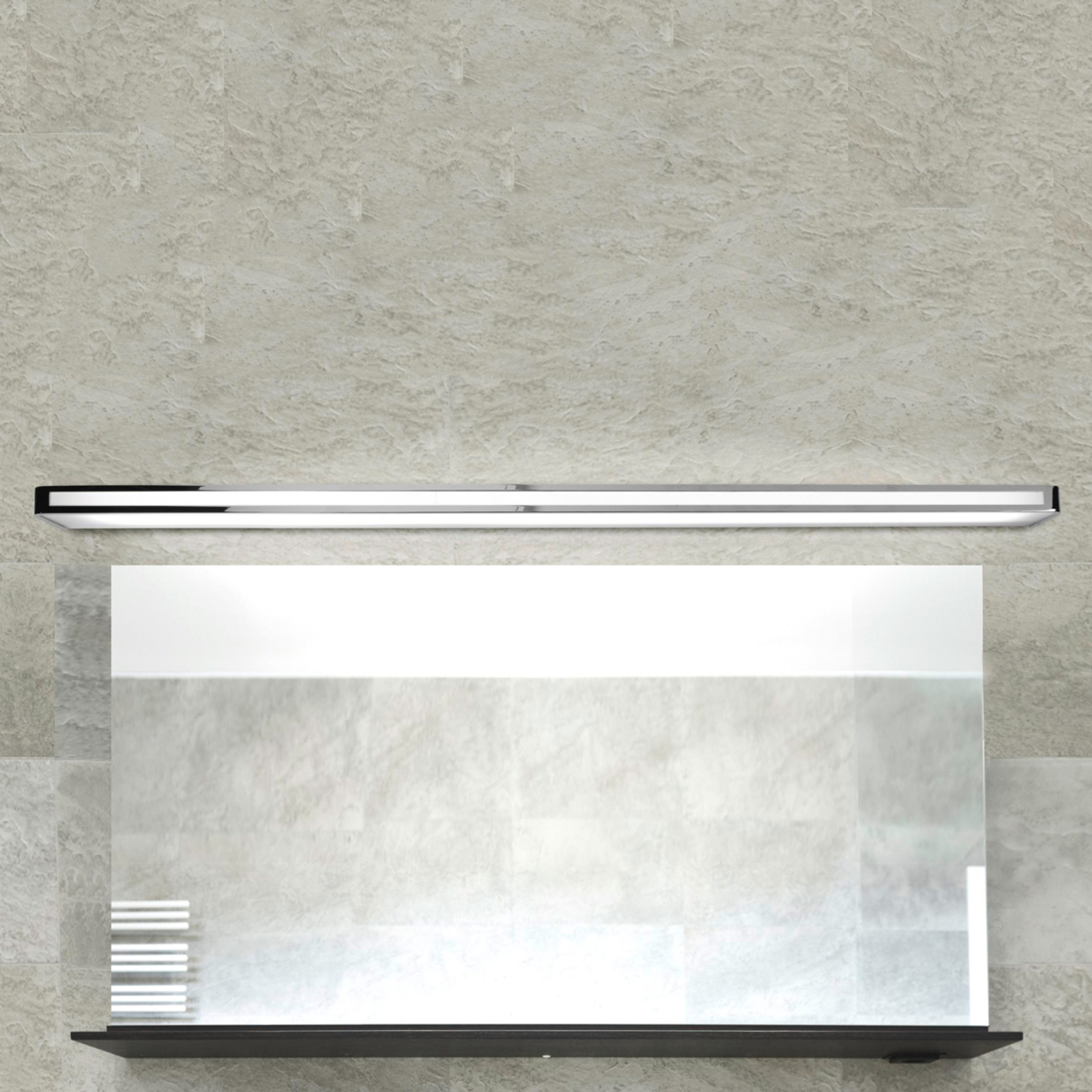 Zeitlose LED-Wandleuchte Arcos, IP20 150 cm, chrom