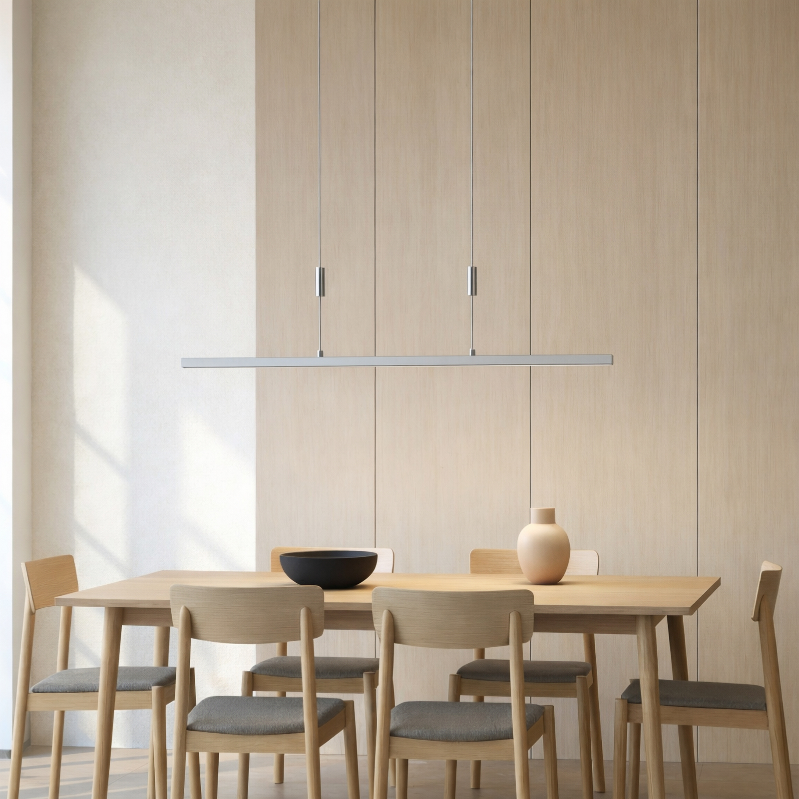 Żyrandol LED Myron, ściemniacz dotykowy, CCT, aluminium