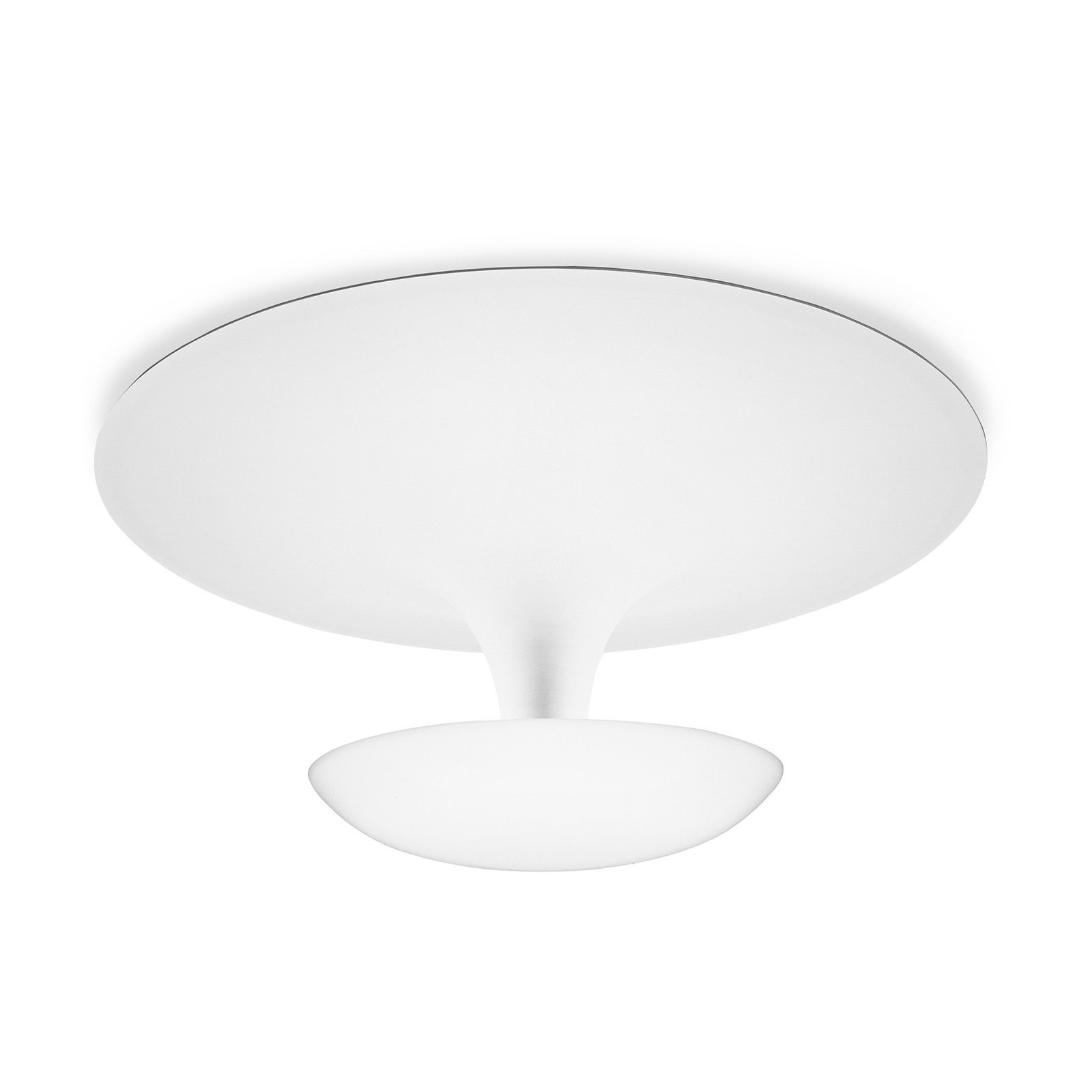 Vibia Funnel - loftlampe 35 cm, mat hvid - indendørsbelysning Stue - spisebordslampe