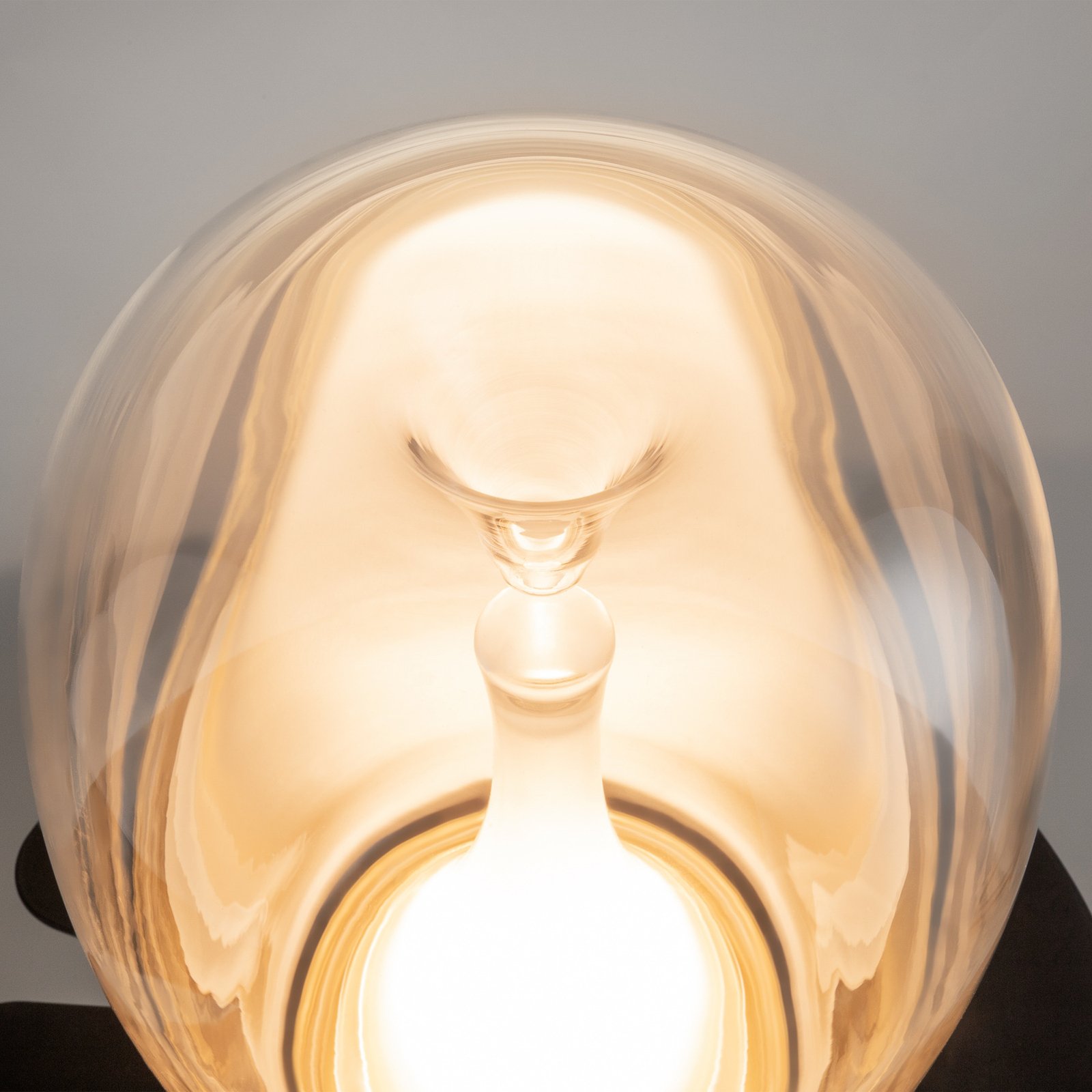 Maytoni LED-bordlampe Splash, klar, høyde 27,2 cm, glass