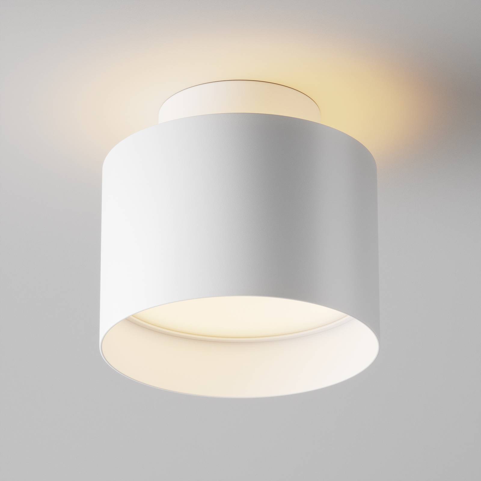 Maytoni lampa sufitowa LED Planet, biały Ø 10cm aluminium 3,000K