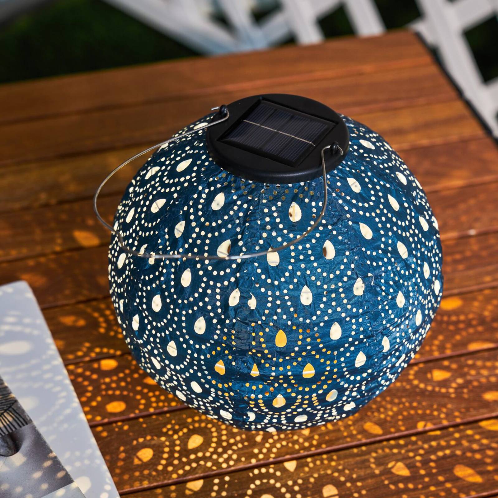 Pauleen Sunshine Charm LED-solcellslampa blå