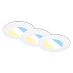 7598 LED recessed spotlight 3-pack CTS white