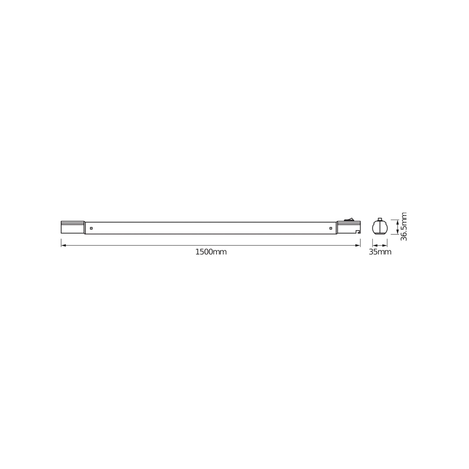 Λωρίδα φωτισμού LED OSRAM TUBEKIT, 150 cm, 3.000 K λευκό διακόπτης