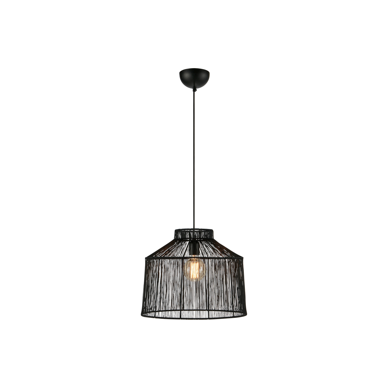 Hängeleuchte Capanna mit Metallschirm