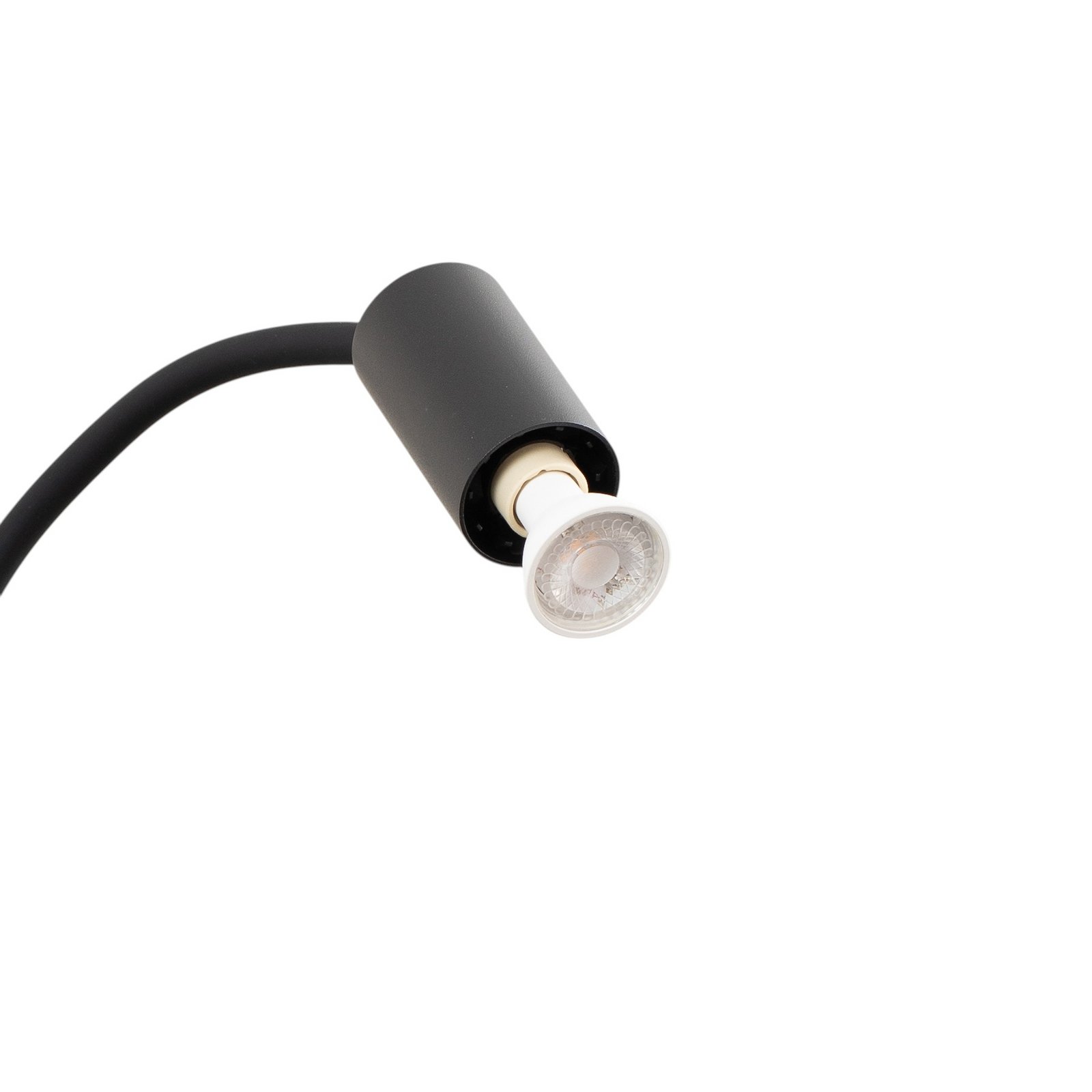 Lampe sur pied Eye Flex avec bras flexible, noir
