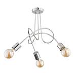 Lampa sufitowa Tarnow, 3-punktowa, srebrna