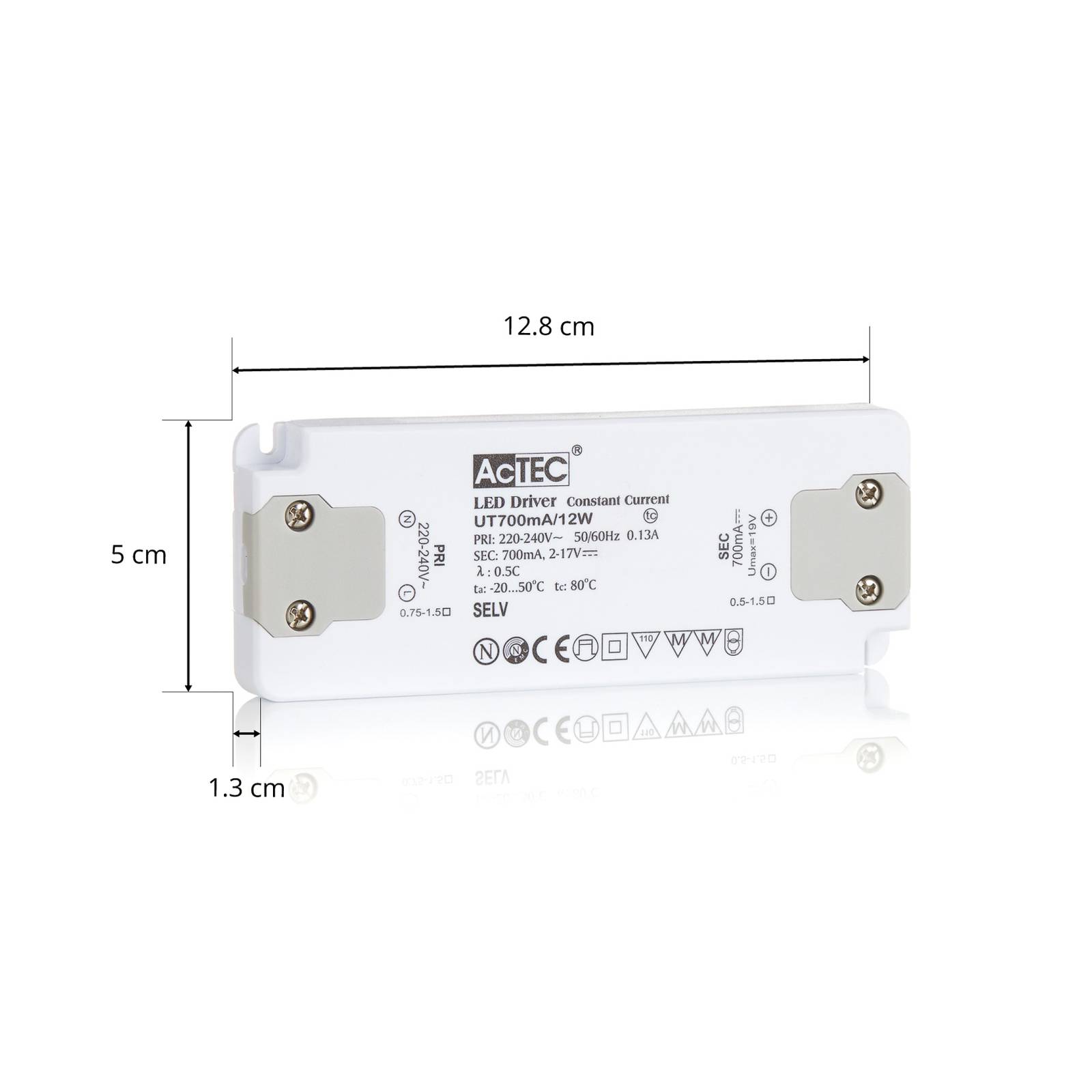 AcTEC Slim driver LED CC 700mA, 12W