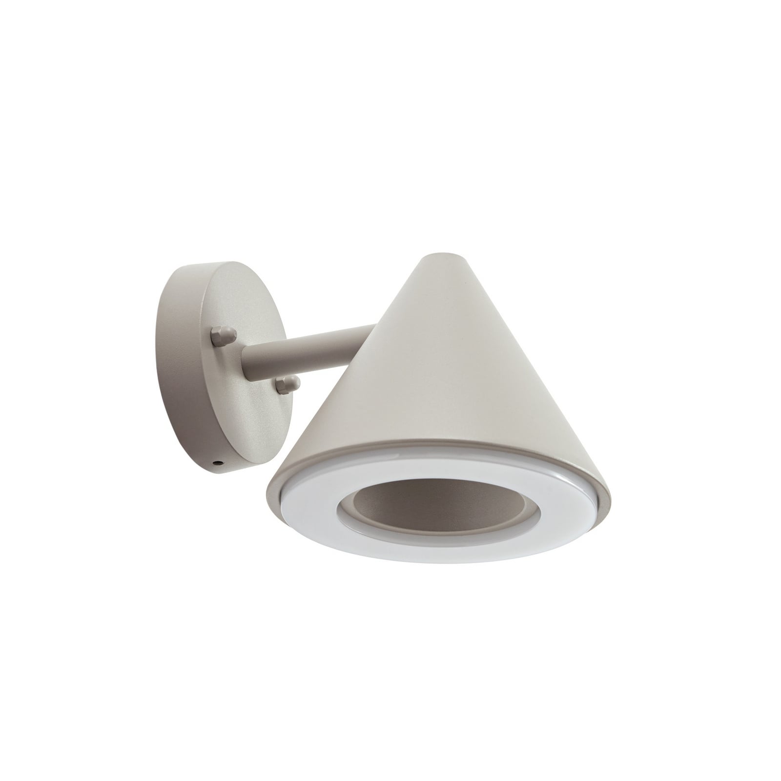 Soran LED kültéri fali világítás, fém, magasság 12 cm, szürkésbarna, IP44 –