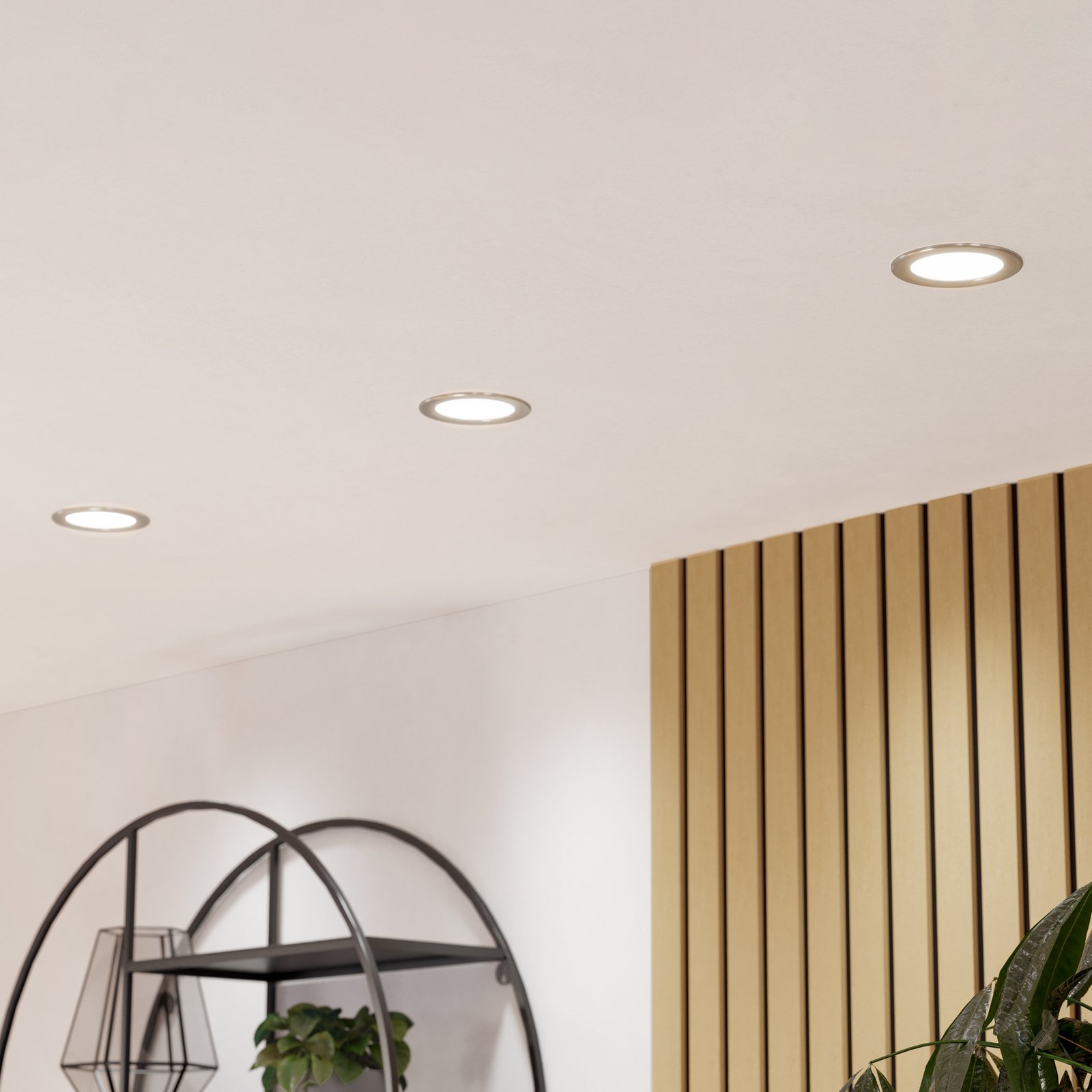 EGLO connect Smart LED beépíthető lámpa Fueva 6-Z, szürke, Ø 12 cm