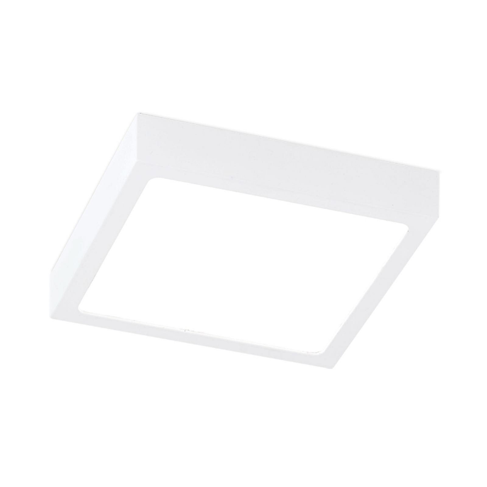 LED ceiling lamp Disc, white, length 14 cm, CCT, metal