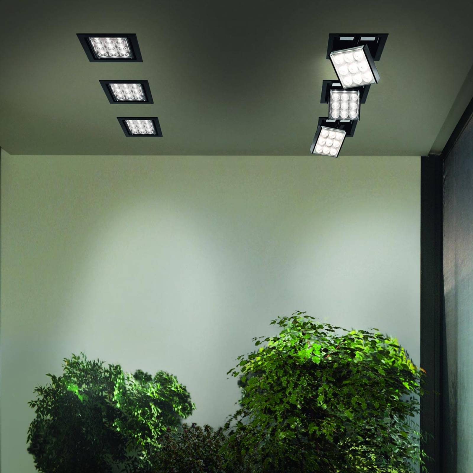 Lampa sufitowa LED PAD80 z regulowaną soczewką