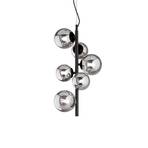 Ideal Lux Perlage hanglamp zwart/zwart 6-lamps