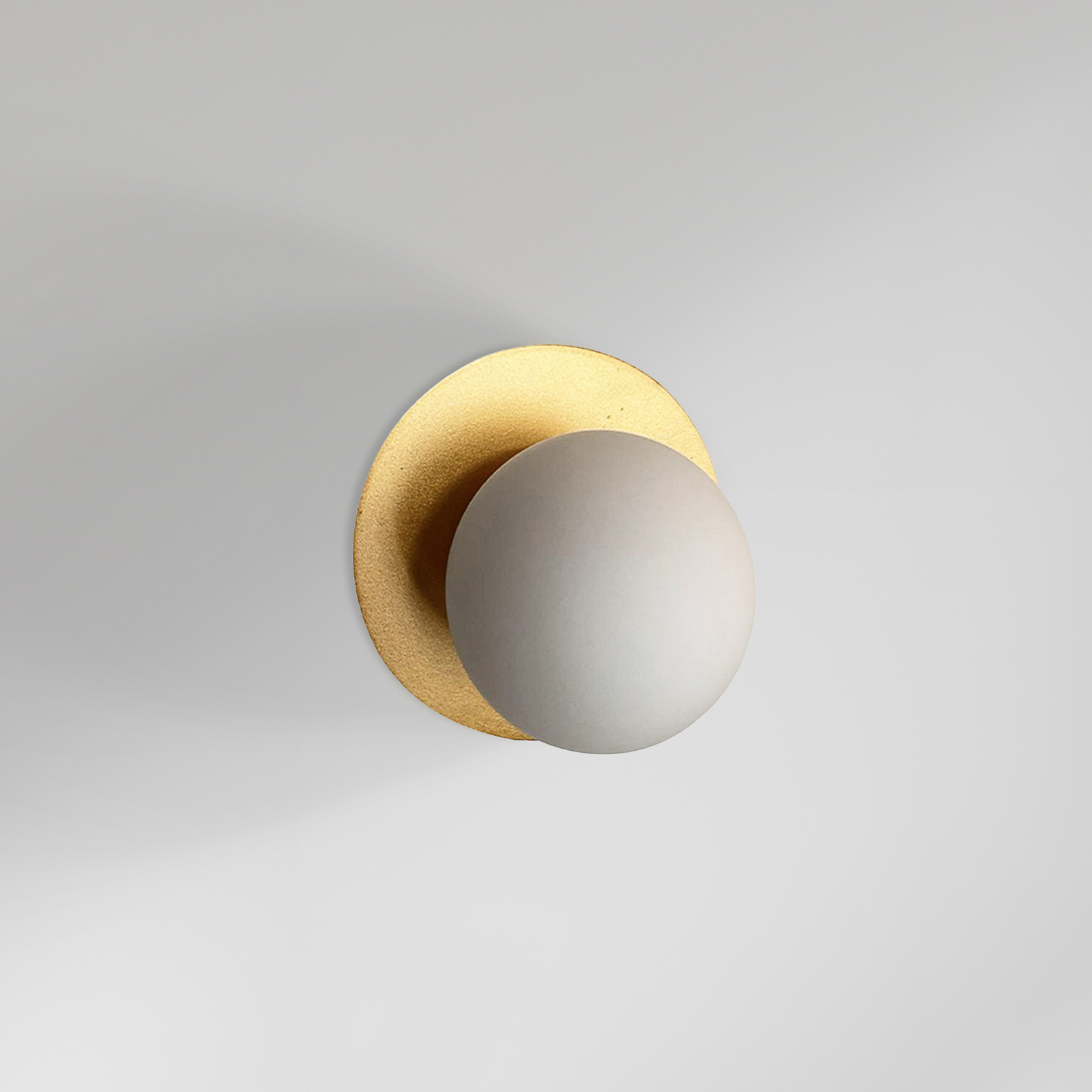 Applique Aylin, color oro, Ø 15 cm, metallo, G9